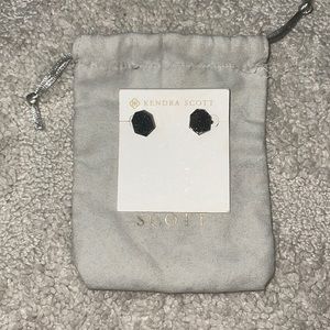 Kendra Scott gunmetal drusy stud earrings